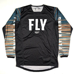Fly Racing Kinetic Motocross Jersey Men’s Small Black Multicolor Long Sleeve